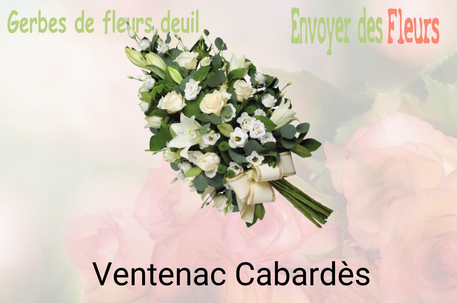 Gerbe de fleurs de deuil livrée à Ventenac-Cabardès
